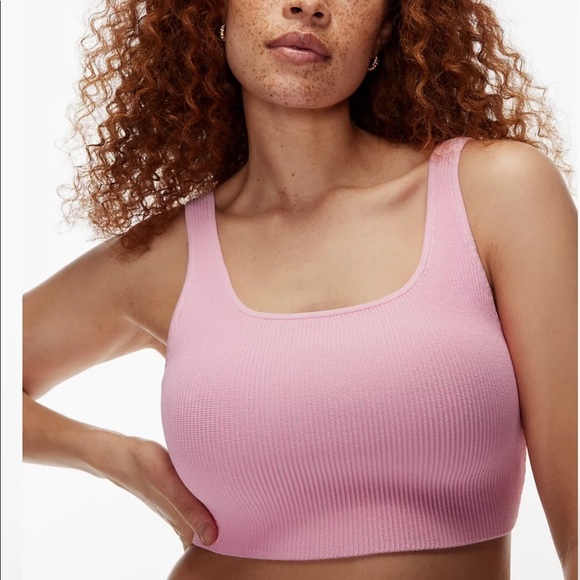 NWOT: Aritzia Sculpt Knit Squareneck Cropped Tank - Picture 3 of 7